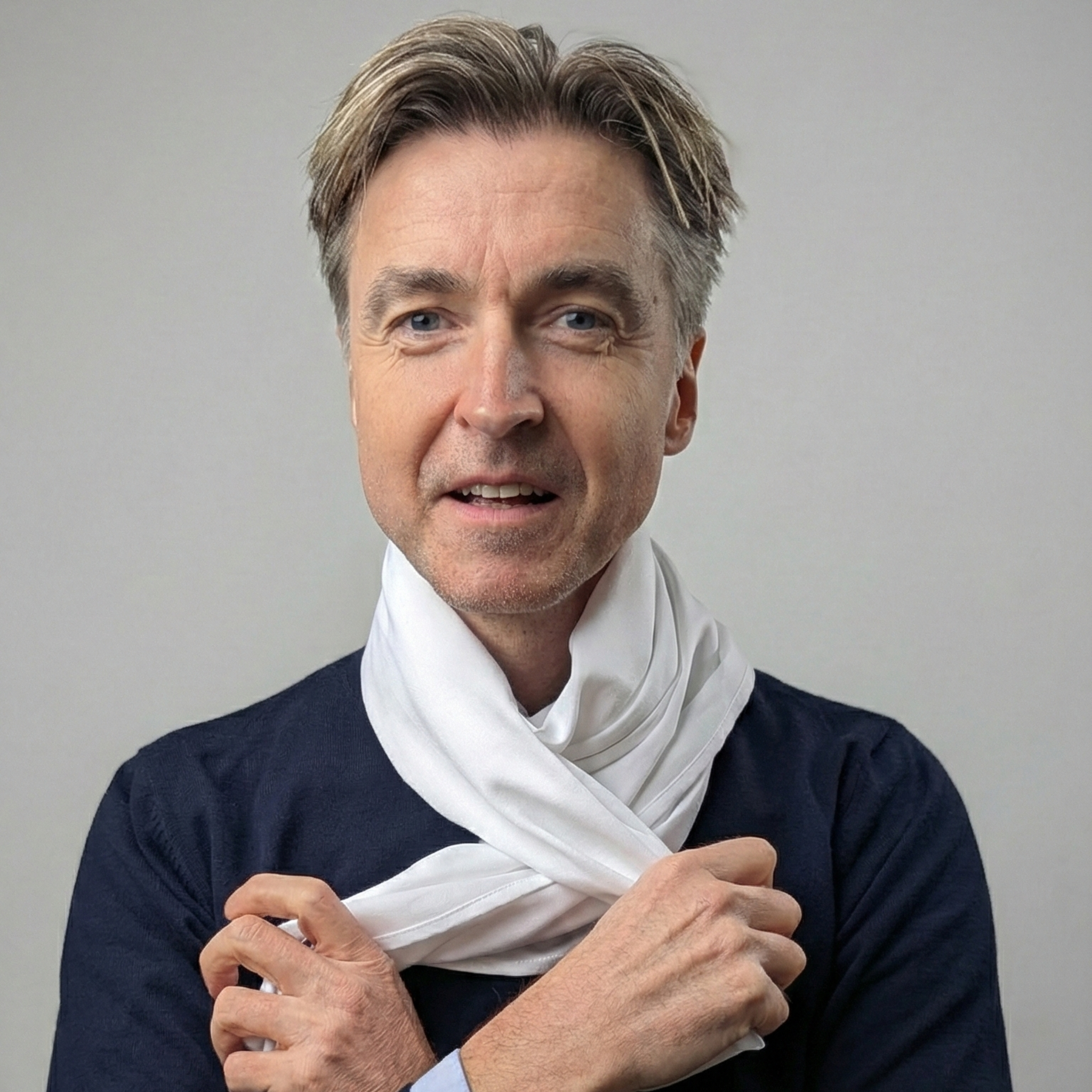 Halstørklæde i TENCEL™ & Hør